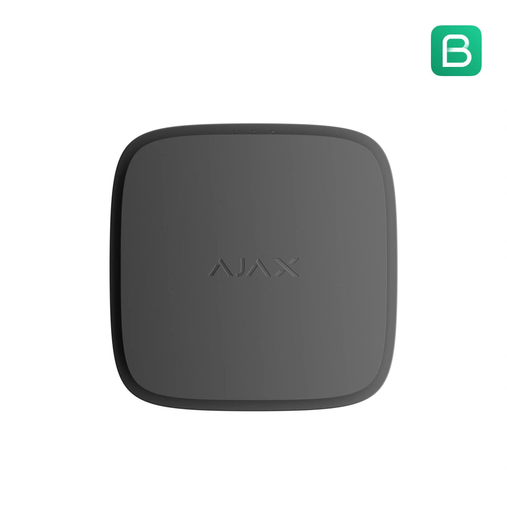 Ajax røyk/varme/CO -detektor. Sort